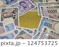 日本円　日本の紙幣 124753725