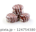 Several cookies isolated on white. 124754380
