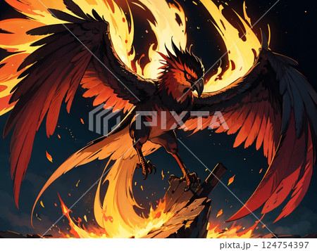 燃える不死鳥 124754397