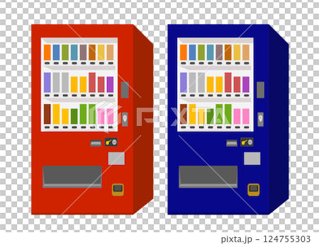 自動販賣機（2種） 124755303