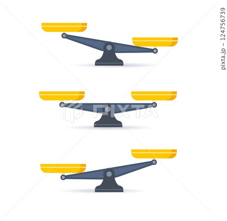 scale icon. Libra isolated on white background. Vector illustration 124756739