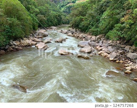 Urubamba river in the Peru Urubamba river in the Peru 124757268