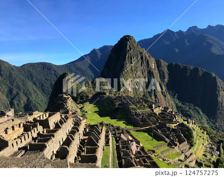 Machu Picchu city of Incas in Peru Machu Picchu city of Incas in Peru 124757275