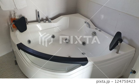 Jacuzzi bathtub interior in bathroom 124758423