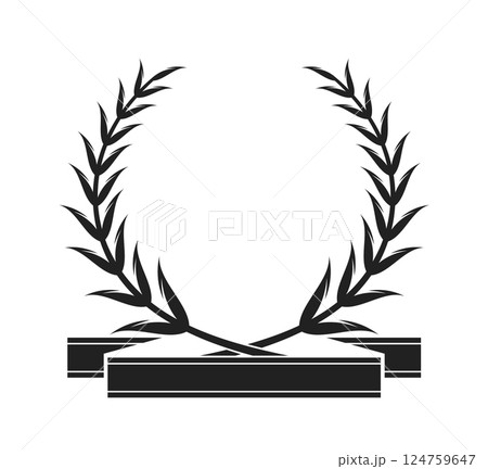 Laurel wreath nobility symbol design Laurel wreath nobility symbol design 124759647
