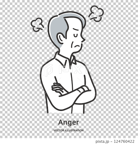 Angry senior man 124760422