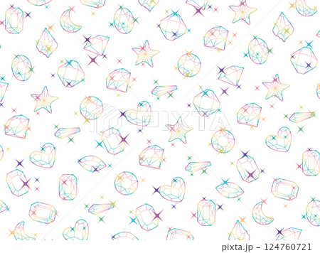 カットガラス柄、21虹濃 124760721