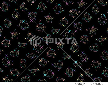 カットガラス柄、21虹濃B 124760722