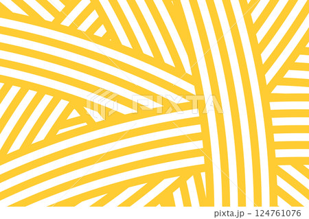 Ramen or noodle pattern. Pasta, tagliatelle or capellini background. Spaghetti texture with yellow and white curvy lines. Traditional Italian, Chinese of Japanese food print. Vector flat illustration Ramen or noodle pattern. Pasta, tagliatelle or capellini background. Spaghetti texture with yellow and white curvy lines. Traditional Italian, Chinese of Japanese food print. Vector flat illustration 124761076