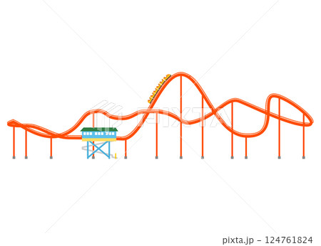 ジェットコースター ジェットコースター 124761824