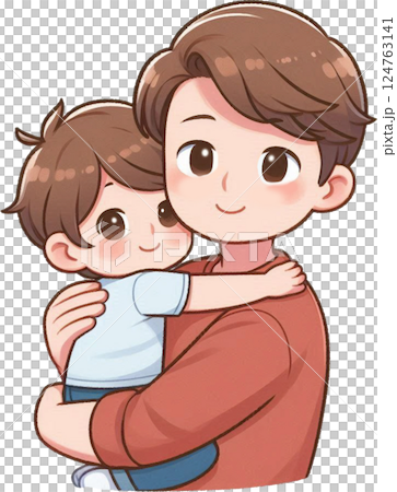 happy family hug 124763141