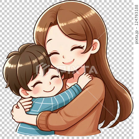 happy family hug 124763188