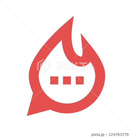 Flame logo icon design 124763779