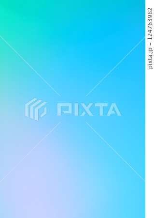 青色系のふんわりな抽象的背景　縦位置 124763982