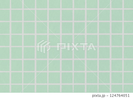 手描きラインの格子柄(ライトグリーン×イエロー) 手描きラインの格子柄(ライトグリーン×イエロー) 124764051