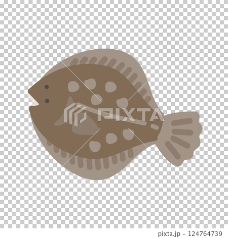 比目魚的插圖 比目魚的插圖 124764739