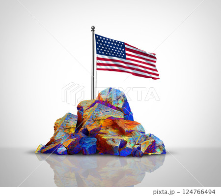 USA Rare earth concept 124766494