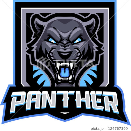 Panther head mascot 124767399