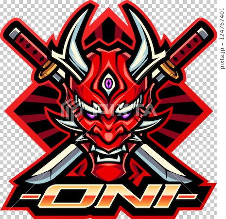 Oni head mascot 124767401