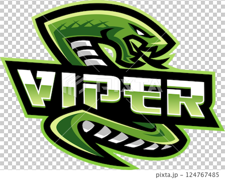 Green viper mascot 124767485