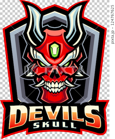 Devil skull mascot Devil skull mascot 124767625