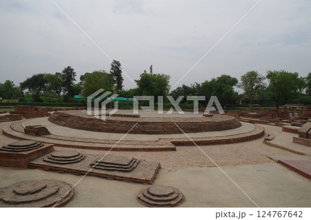 インド　仏教四大聖地　サールナート 124767642