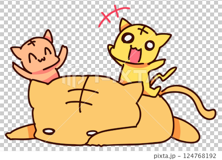 Cats at the mercy of childcare Cats at the mercy of childcare 124768192