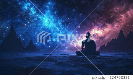 仏の悟りのイメージ 仏の悟りのイメージ 124768331