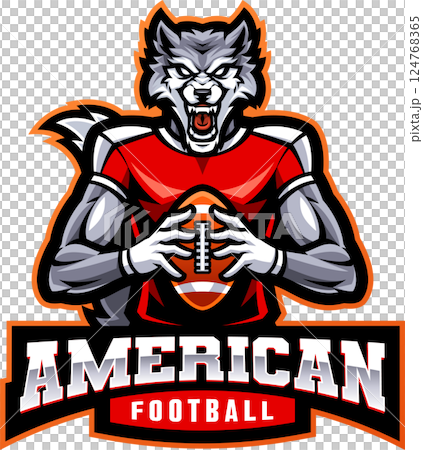 American football mascot American football mascot 124768365