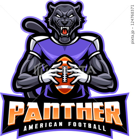 Panther american football mascot Panther american football mascot 124768371