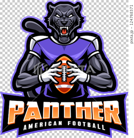 Panther american football mascot Panther american football mascot 124768371