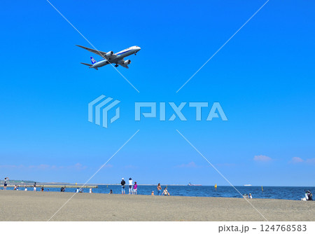 夏の海辺の風景 夏の海辺の風景 124768583