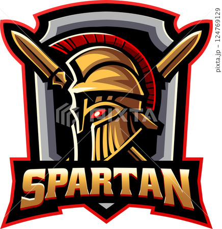 Spartan head mascot Spartan head mascot 124769129