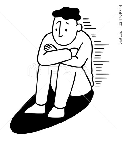 落ち込む男性 124769744