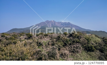 March 23 2025 View of a Lush Forest with Towering Mountain Peaks, Japan March 23 2025 View of a Lush Forest with Towering Mountain Peaks, Japan 124770095