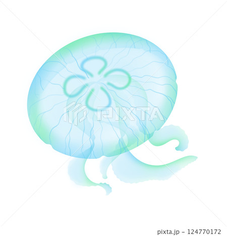 ミズクラゲ_水色 ミズクラゲ_水色 124770172