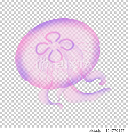 ミズクラゲ_桃色 124770175