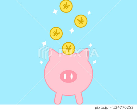キラキラ貯金箱　円 124770252