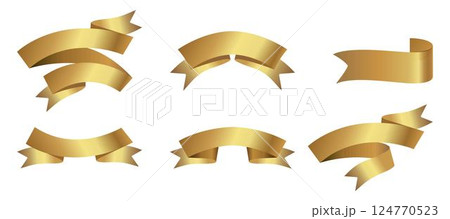 Set of Golden Ribbons, Tags isolated on white background. Gold award ribbons, luxury labels, badge premium quality certificate ribbons. Collections Empty Gold Ribbons, Label Design for text. Eps 10 Set of Golden Ribbons, Tags isolated on white background. Gold award ribbons, luxury labels, badge premium quality certificate ribbons. Collections Empty Gold Ribbons, Label Design for text. Eps 10 124770523