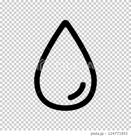 Water drop icon illustration 124771955
