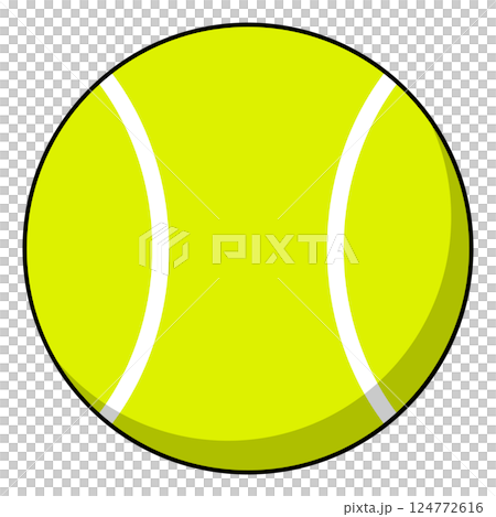 Tennis ball illustration 124772616