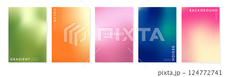 美しいグラデーション、5種類のセット、緑、オレンジ、黄色、赤、ピンク、青、紫、ホログラフィッ 美しいグラデーション、5種類のセット、緑、オレンジ、黄色、赤、ピンク、青、紫、ホログラフィッ 124772741