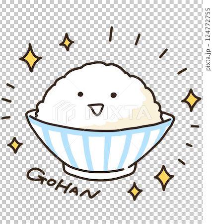 ご飯(顔つき) 124772755