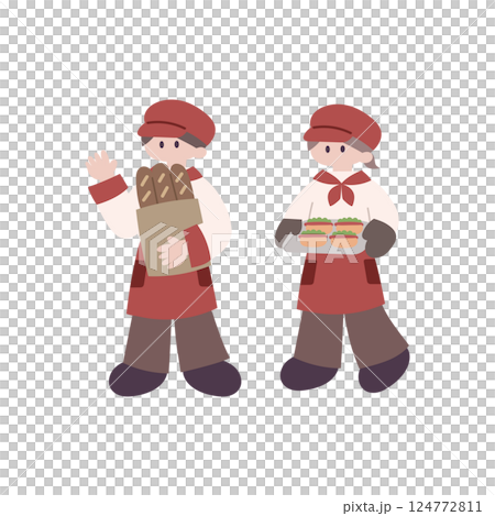 The bakery staff The bakery staff 124772811