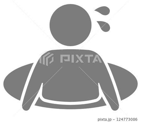 穴から脱出する人物の背景透過アイコン 124773086