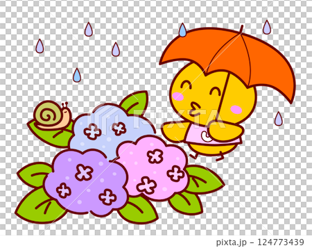 小雞和繡球花 124773439