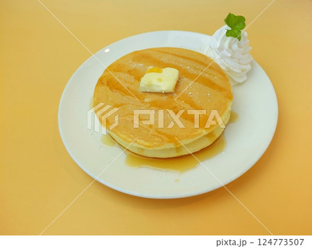 プレーンパンケーキホットケーキ01 プレーンパンケーキホットケーキ01 124773507