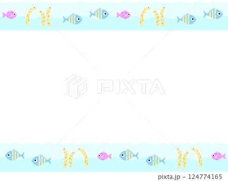 海の生き物の背景 J-3 海の生き物の背景 J-3 124774165