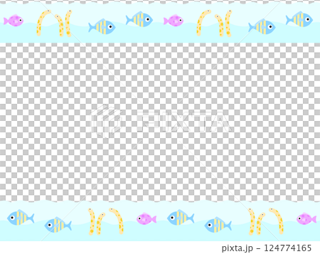 海の生き物の背景 J-3 海の生き物の背景 J-3 124774165