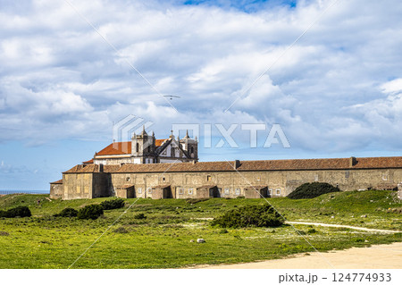Santuario de Nossa Senhora do Cabo Espichel, located to the west of Sesimbra, Portugal Santuario de Nossa Senhora do Cabo Espichel, located to the west of Sesimbra, Portugal 124774933